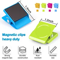 Imán de Metal Personalizado para Refrigerador, Portapapeles Magnético Colorido, Organizador de Archivos para Oficina y Escuela con Impresión de Logotipo
