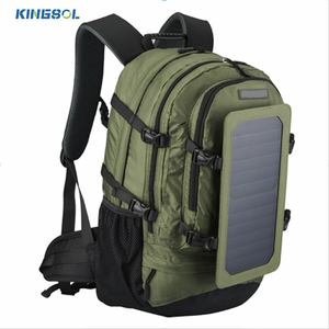 KINGSOL Outdoor Emergency Disaster Prevention Solar <b>Backpack</b> With AC Outlet for Outdoor Travel Hiking Camping Power Bank Charger - Product Image 2