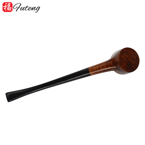 Futeng-pipa de tallo largo de alta calidad para fumar tabaco, pipa de madera con logotipo personalizado - Product Image 3