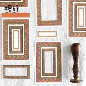 สมุดโน้ตลายโครงกระดูกสไตล์เรโทร 30 ชิ้น/แพ็ค ชุดเรื่องราวอันมหัศจรรย์ของดอกไม้ วัสดุตกแต่งสมุดบันทึก - Product Image 4