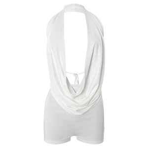 Viviblook J25ST133 Sexy Halter Backless Tank Top Tight Shorts Conjunto de dos piezas para mujer - Product Image 5