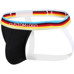 Suspensorio de algodón 95% de nuevo diseñador de fabricante, ropa interior suave de alta calidad de estilo de tiro bajo Sexy para hombre, ropa interior con suspensorio personalizada - Product Image 1