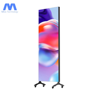 Écran LED couleur pleine gamme P1.25-P3.91 pour intérieur, 756x2181mm, contrôle WiFi, affichage publicitaire double face