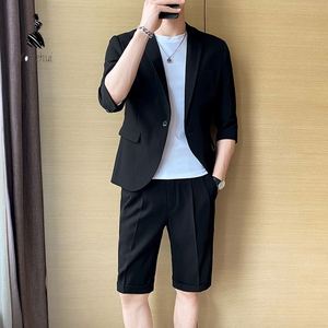 <span class=keywords><strong>Completo</strong></span> Estivo YZ Trend 46211 per <span class=keywords><strong>Uomo</strong></span>, <span class=keywords><strong>Blazer</strong></span> a Mezza Manica e Pantaloncini Elasticizzati, Set <span class=keywords><strong>Completo</strong></span> per Uso Quotidiano - Product Image 1