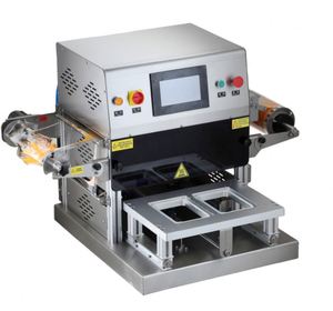 Machine de scellage de barquettes de repas prêts à consommer pour bureau, machine d'emballage à injection d'azote pour fruits, aliments, boissons, barquettes en plastique - Product Image 1