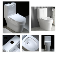 WC moderne en céramique pour salle de bain, modèle chinois monobloc