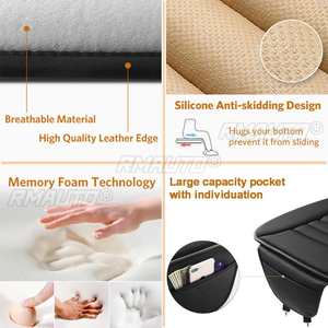 Coussin de siège de voiture en mousse à mémoire de forme pour soulager la douleur sciatique, universel pour siège de voiture et chaise de bureau - Product Image 3