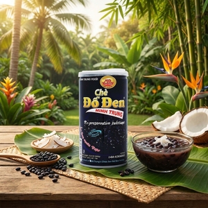Minh Trung Bouillie de haricots noirs sucrés en conserve 365g Dessert instantané sain Cuisine vietnamienne de qualité supérieure 24 boîtes/lot Vente en gros - Product Image 4