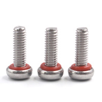Sekrup Mesin Tahan Air Tahan Minyak Kepala Torx-Drive Baja Tahan Karat 304 dengan Ring Penyegel Internal, Grade China