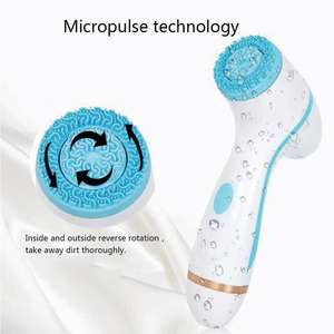 Cepillo de Limpieza Facial Eléctrico 3 en 1 con 3 Cabezales Giratorios para Spa Facial, Masaje de Belleza y Limpieza Profunda de la Piel - Product Image 4