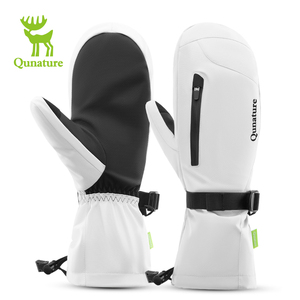 Qunature sport hiver ski neige gants écran personnalisé tactile Snowboard imperméable respirant Ski mitaines sans doigts - Product Image 2