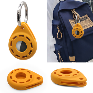Compatible con <span class=keywords><strong>Apple</strong></span> AirTags Soft Silicone Air Tag Funda protectora Cute Air Tag Tracker Holder con llavero para bolsas Llaves - Product Image 1