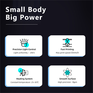 Imprimante 3D dentaire automatique <span class=keywords><strong>Ifun</strong></span> Professional Mini Giant PRO nouvelle génération 9k 6,6 pouces 4k Mono LCD, équipement de production USB, garantie 1 an - Product Image 3