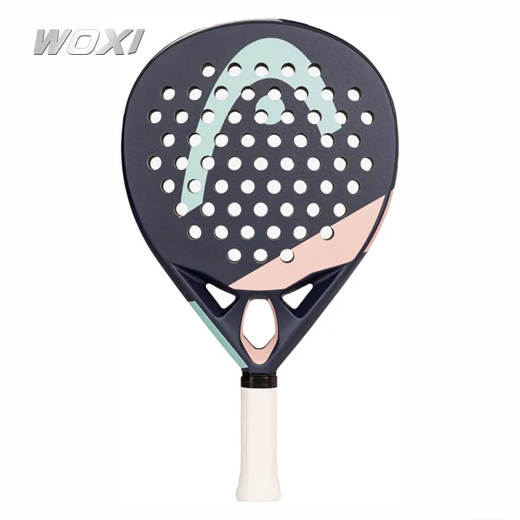 Sport Professional 3K Carbon Palas De Padel Raqueta Head Alpha para una competición potente