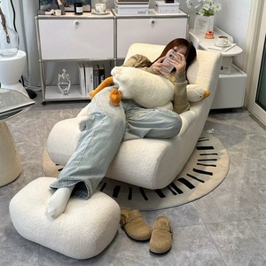 Chaises de salon nordiques de luxe modernes canapé à bascule inclinable simple adultes assis se détendre paresseux designer de meubles - Product Image 2