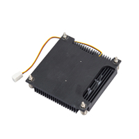 Refroidisseur de processeur en aluminium à profil bas avec ventilateur PWM, dissipateur thermique compact pour la gestion thermique des cartes mères industrielles 1U de serveurs IPC