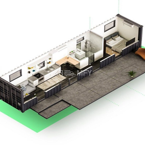 2025 Australian Designer Office Prefabricated Modular Portable Bar Mobile Tiny Prefab Homes Living Container <b>House</b> - Product Image 4