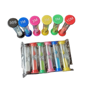 Fábrica al por mayor 10/<span class=keywords><strong>30</strong></span>/45 segundos 1/3/5/10/15/<span class=keywords><strong>30</strong></span> Min reloj de arena temporizador de arena con casco de plástico temporizador de arena regalo para niños - Product Image 5