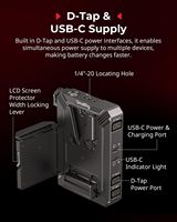 Pour plaque de batterie compacte à montage en V SmallRig D-Tap alimentation USB-C plate-forme de protection d'écran LCD pour appareils photo sans miroir/DSLR montage NEEWER