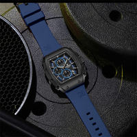 Jam Tangan Pria NAVIFORCE 8070 Kustom Pabrik, Reloj De Lujo Berkualitas Tinggi, Merek Asli, Model Barrel dengan Tali Silikon