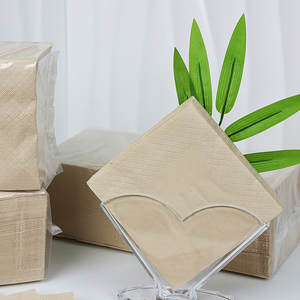 กระดาษเช็ดปากสำหรับโรงแรมและร้านอาหารเยื่อไม้ไผ่เป็นมิตรต่อสิ่งแวดล้อม - Product Image 3