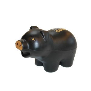 Pu Black Pig Fidget Toy High <b>Rebound</b> Desk Decor Gift For Kids 2 To 4 Years Unisex - Product Image 1
