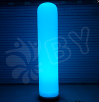 Modèle de cône gonflable d'éclairage LED de fête d'événement 2024, colonne gonflable, tour légère gonflable pour la décoration d'événement