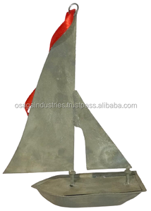 Conjunto de 2 Barco de METAL mesa de Navidad ornamento de la venta caliente de METAL miniatura nave - Product Image 2