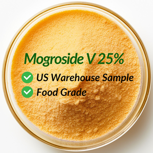 Extrait de <span class=keywords><strong>fruit</strong></span> du moine Mogroside V 25% Qualité alimentaire Casher Halal ISO Entrepôt US Échantillon rapide FOB Shenzhen Édulcorant naturel - Product Image 1