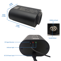 Kit d'éclairage LED à fibres optiques 6W, 500 étoiles, fibres de 2m 0,75mm, changement de couleur RGBW, contrôle par application/télécommande, décoration intérieure de coffre de voiture