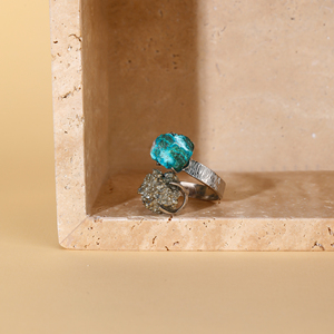 Hot bán đôi tinh thể tự nhiên chữa bệnh tinh thần đá vòng resizable xỉn miễn phí Món quà lãng mạn cho vợ chồng cho các bên - Product Image 4