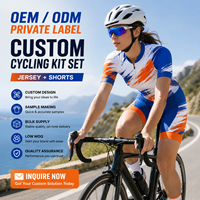 Conjunto de Jersey de Ciclismo para Mujer OEM, Manga Corta, Cierre Completo, Camiseta y Pantalones Cortos para Bicicleta de Carretera con Número de Equipo y Logotipo Personalizado, Venta al Por Mayor