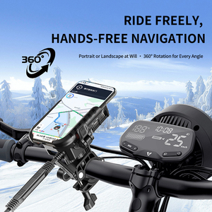 <span class=keywords><strong>Support</strong></span> de téléphone portable pour trottinette électrique facile à installer, <span class=keywords><strong>support</strong></span> de téléphone étanche pour vélo/<span class=keywords><strong>moto</strong></span> <span class=keywords><strong>avec</strong></span> charge rapide et ventilateur de refroidissement - Product Image 5