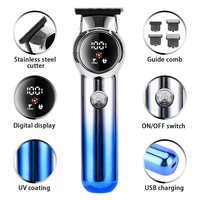 Tondeuse à barbe rechargeable PRITECH pour hommes, batterie au lithium 1200 mAh, autonomie de 3 heures, rasoir électrique haute vitesse, outil de toilettage