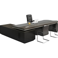 Muebles de Oficina Profesionales de Madera de China, Escritorio Ejecutivo en Forma de L, Escritorio para CEO, Director o Jefe