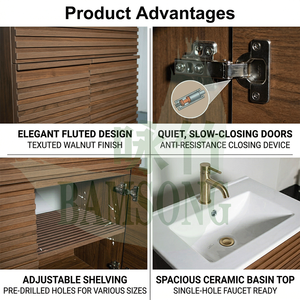 Set Moderno di Mobile <span class=keywords><strong>Bagno</strong></span> Autoportante, Pronto per la Consegna Locale negli USA, Ecologico, Facile da Montare, <span class=keywords><strong>Arredo</strong></span> <span class=keywords><strong>Bagno</strong></span> per Casa - Product Image 3
