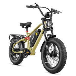 Bicicleta eléctrica Eahora Terra 48V 25AH con suspensión completa, neumáticos gruesos de moda, potencia personalizada, bicicleta eléctrica, e-bike. - Product Image 1