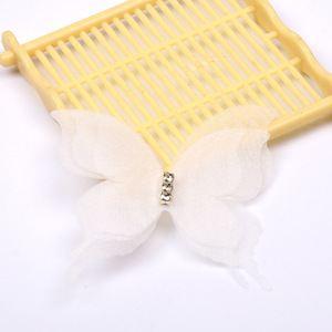 Vestido de fiesta de gama alta, apliques de diamantes de imitación de Organza, parches para coser, decoraciones de mariposas 3D para ropa, sombreros - Product Image 5