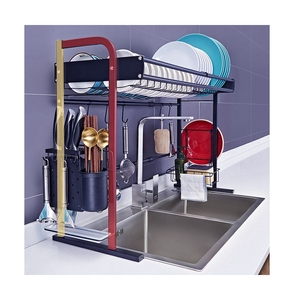 Factory Direct Supply Multi Purpose Adjustable Drainer Telescopic Kitchen Sink Rack Dish Drying Rack