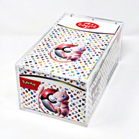 Boîte de protection en acrylique transparente personnalisée résistante aux UV pour 10 boîtes de rangement TCG Booster Bundle
