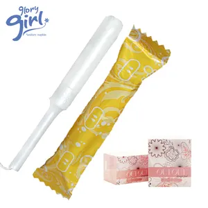 Wholesale Feminine Hygiene Products Private Label Women Plastic Pearls Applicator Organic Cotton Tampons