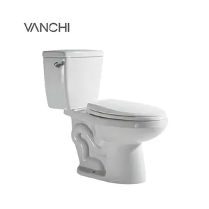 Inodoro อุปกรณ์สุขภัณฑ์เซรามิกแบบ Cupc,2ชิ้นสำหรับห้องน้ำห้องน้ำ Wc S-Trap Water Closet โถชักโครกห้องน้ำ