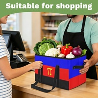 Panier de courses pliable personnalisé Arc-en-ciel Gay Polyamour, Sac fourre-tout écologique pour souvenirs de fête et courses en famille