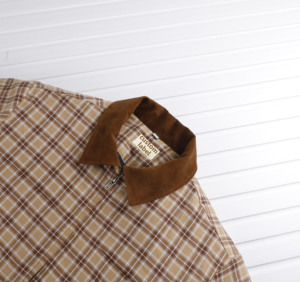 Áo khoác nam có khóa kéo, tay dài, họa tiết ca rô, lót bông ấm áp mùa đông, có túi, thêu logo, thiết kế tùy chỉnh - Product Image 3