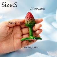 Jouets sexuels pour adultes BDSM, plug anal en métal, diamants, plug anal en forme de fraise pour femmes et hommes
