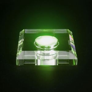 Factory Wholesale <b>Crystal</b> LED Night Light Base Custom Colorful Luminous Lamp Holder - Product Image 2