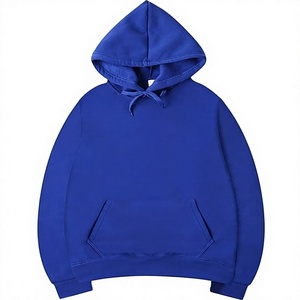 เสื้อฮู้ดโอเวอร์ไซส์แบบยูนิเซ็กซ์ สีแดงล้วน มีกระเป๋า ผ้าฟลีซทอเนื้อนุ่ม โพลีเอสเตอร์/เรยอน แขนยาว ทรงปกติ ใส่ได้ในฤดูหนาว - Product Image 4