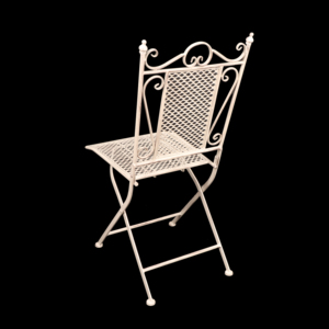 Giardino esterno matrimonio decorativo in metallo bianco in difficoltà sedia pieghevole all'aperto bistrot giardino in metallo <span class=keywords><strong>sedie</strong></span> in ferro battuto - Product Image 3