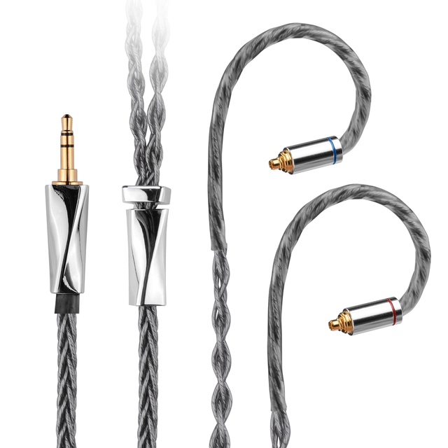 Earphone Upgrade Cable with MMCX Connector Silver-plated 1.2M for SE215 SE315 SE425 SE535 SE846 IE900 XBA-A3 OEM