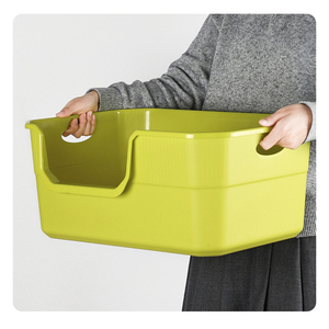 Extra-Large Splash-Proof Cat Litter <b>Box</b> - Jumbo Semi-Enclosed Cat Toilet <b>Drop</b>-Shipping - Product Image 4